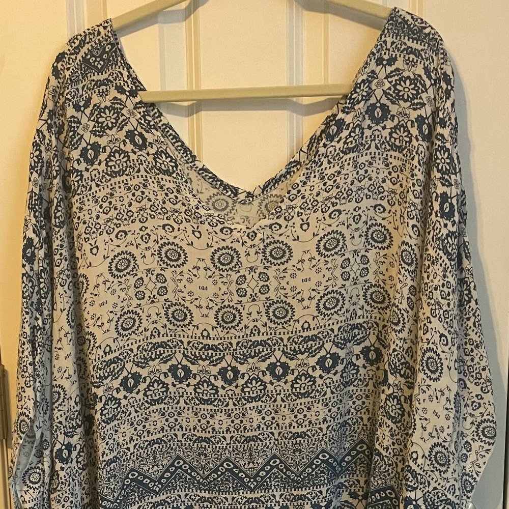 100% TO CHARITY Eileen Fisher kaftan coverup 1X 2X 3X NEW w/o tags